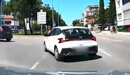 Trafikte Tehlikeli Manevra Kamerada: Kaza Kıl Payı Önledi