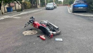 Motosiklet ile otomobil çarpıştı: 1 yaralı