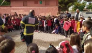 Çorum’da ilkokul öğrencilerine yangın eğitimi