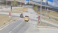 Çorum’da ticari taksi ile üç tekerlekli motosiklet çarpıştı: 1 yaralı