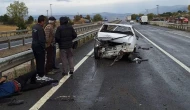 Panelvanın çarptığı otomobildeki 2 kişi yaralandı