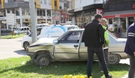 Otomobil ile motosiklet çarpıştı: 2 yaralı