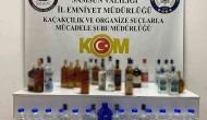 28,1 litre sahte içki ve 35 litre etil alkol ele geçirildi