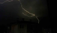 Yıldırım düşme anları korku filmlerini aratmadı