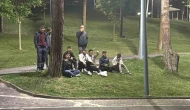 Motosiklet sürücülerine ceza yağdı; onlar ise çekirdek yiyerek izledi