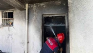 Evde çıkan yangın paniğe sebep oldu