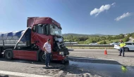 TEM Otoyolu’nda 4 tırın karıştığı zincirleme kaza: 2 yaralı