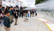 Alaca Belediyesi’nden miniklere yangın eğitimi