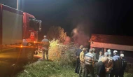 Çorum’da samanlık yangını