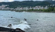 Denizde akıntıya kapılan çocuğu arama çalışmaları sürüyor