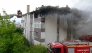 Alevlere teslim olan daire kullanılamaz hale geldi