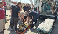 Motosikletle bisiklet çarpıştı, 2 sürücü yaralandı