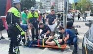 SUV tipi araç ile motosiklet çarpıştı: 1 yaralı