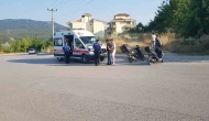Motosiklet devrildi: 2 yaralı