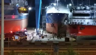 Tersanedeki gemide yangın