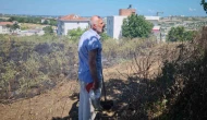 Çöp yangını otlara sıçradı