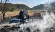 Çorum’da tarlada çıkan yangın söndürüldü