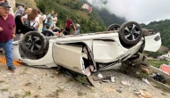 4 kişinin yaralandığı trafik kazası güvenlik kamerasına yansıdı