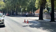 Motosikletin çarptığı yaşlı kadın ağır yaralandı