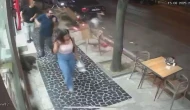 Otomobille çarpışan motosikletteki 2 kişi böyle savruldu: 3 yaralı