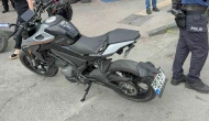 Motosiklet yayaya çarptı