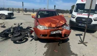 Otomobil ile motosiklet çarpıştı: 1 ölü