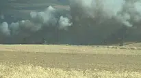Merzifon'da Büyük Arazi Yangını! Karatepe Köyü'nde 100 Dönüm Kül Oldu