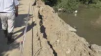 Amasya’da Irmak Kenarında Çökme Alarmı!