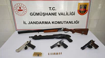 Kaçak silah ve içki operasyonu