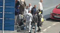 Motosiklet Devrildi! İki Kişi Ölümden Döndü