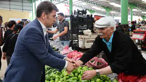 Vali Bakan Gümüşhacıköy Pazarında!