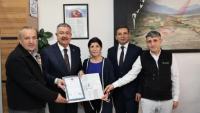 Merzifon OSB’de Plasform’a Tapu Belgesi Takdimi