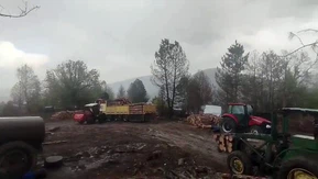 Orman İşçilerinin Yakınına Yıldırım Düştü!