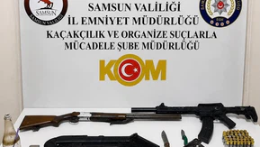 Bafra’da ruhsatsız silah operasyonu: 3 gözaltı