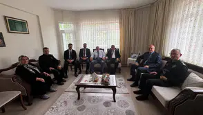 Merzifon'da Yılların Başkomiserine Protokolden Ziyaret