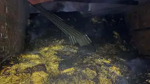 Aksungur Köyü’nde Samanlık Alevlere Teslim Oldu!