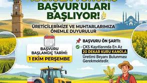 Merzifon’da Üreticiye Kanola Tohumu Desteği!