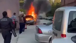 Hastane Otoparkında Yangın Paniği!