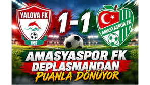 Amasyaspor FK deplasmanda puanla dönüyor