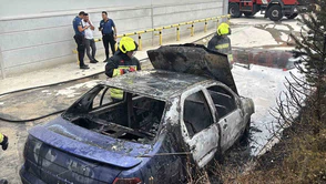 15 Gün Önce Aldığı Otomobil Alevlere Teslim Oldu