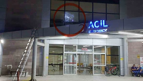 Hastanenin Camına Kurşun İsabet Etti: Şüpheli Silahıyla Yakalandı