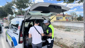 Çorum’da dron destekli trafik denetimi: Kırmızı ışık ihlali yapan sürücülere toplam 100 bin TL ceza
