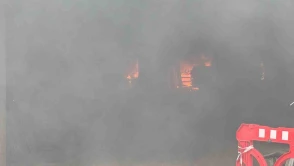 İnşaat alanında yangın