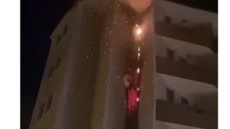 Baca yangını korkuttu