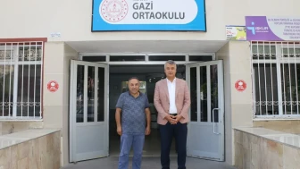 İl Millî Eğitim Müdürü Katipoğlu’ndan Gazi Ortaokulu’na Ziyaret