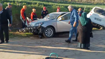 Amasya’da İki Araç Çarpıştı! 4 Kişi Hastanelik Oldu