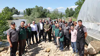 Amasya Protokolü Taşkın Bölgesinde İncelemelerde Bulundu