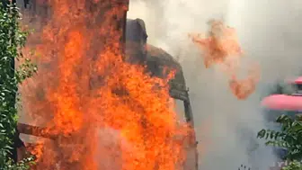 Merzifon Çevre Yolunda Korkutan Yangın: TIR Alev Alev Yandı