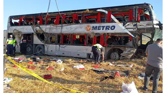 Merzifon’da Otobüs Faciası: 2 Ağır, 46 Yaralı