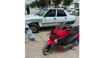 Merzifon'da Kavşakta Kaza: 1 Kişi Yaralandı